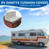 ANARACHON Leather Look RV Camper Dinette Cushion Covers, Washable RV