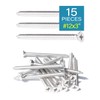 IMScrews 15pcs #12 x 3 (75mm) Stainless Flat Head Phillips