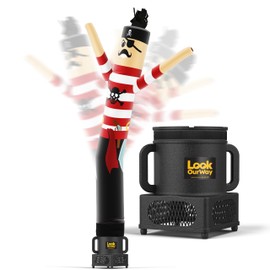 LookOurWay Air Dancers Wacky Waving Inflatable Tube Man - 7ft Tall Inflatable Dancing Man with Weather-Resitant Blower for Business Advertising - Character Themed - Pirate