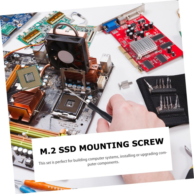 Operitacx 1 Set SSD Mounting Screw Kit Stainless Steel Motherboard