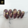 Lettering Aurora Nail Tips - Short Ballerina / 레터링오로라 네일팁