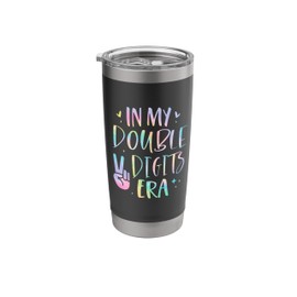 In My Double Digits Era 10 Year Old Gifts Girl 10th Birthday Stainless Steel Insulated Tumbler