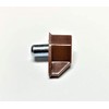 5mm Plastic Shelf Support with Steel Pin, Brown - 25