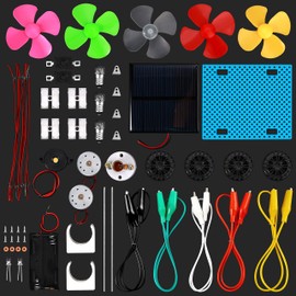 Sntieecr Electric Circuit Motor Kit with Solar Panel, Solar Motor Kit for Kids Science Experiment Educational Montessori Learning Kits, DIY STEM Science Project for Boys and Girls