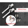JZK 2 x Sliding Door Ratchet Lock with Various Keys,