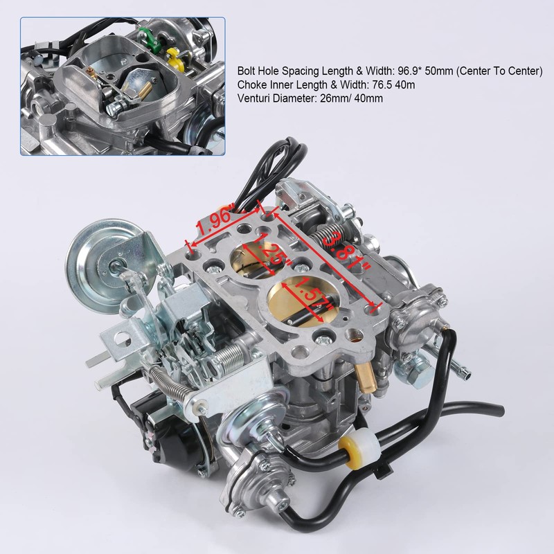 RALBDX 2 Barrel Carburetor Replacement For Toyota 22R Engines 1981-1987