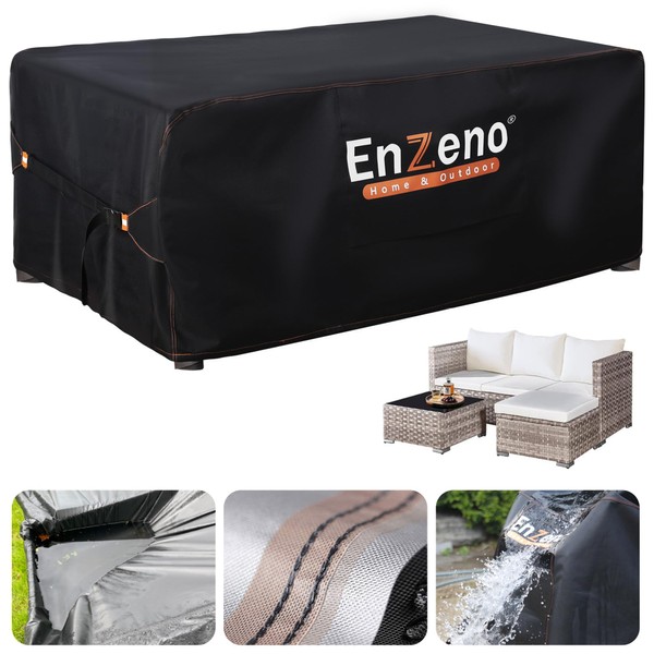 Enzeno Outdoor Garden Furniture Covers Waterproof with Air Vent, 210X110cm,