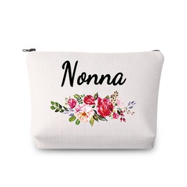 Nonna Makeup Bag Grandma Gift Grandma Nonna Cosmetic Bag Best Nonna Ever Mema Grandma Nonna Nonna Gift, beige, Toiletry bag
