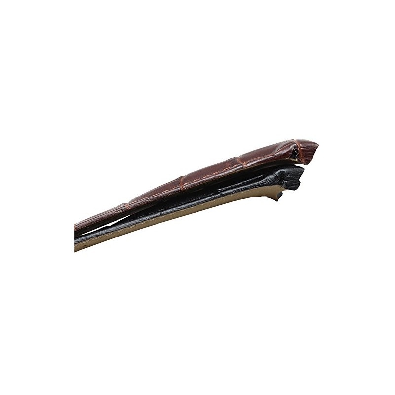 22mm 23mm 24mm Genuine Leather Curved End Watch Band Strap