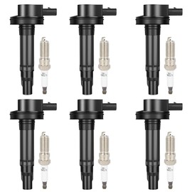 GDSMOTU Ignition Coil Packs & Iridium Spark Plugs Fit 2011-2012 for Ford Explorer 2011-2014 for Ford F-150 2013-2016 for Ford Flex 2011-2016 for Ford Edge, Set of 6, CY0118100Z02 610-00119