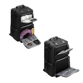 Rabjen DJ Backpack for Club Gigs, DJ Mixer Case Compatible with Pioneer DJ DDJ-REV1, DJ Controller, Novation Launchkey 37 Key Keyboard and More Equipment