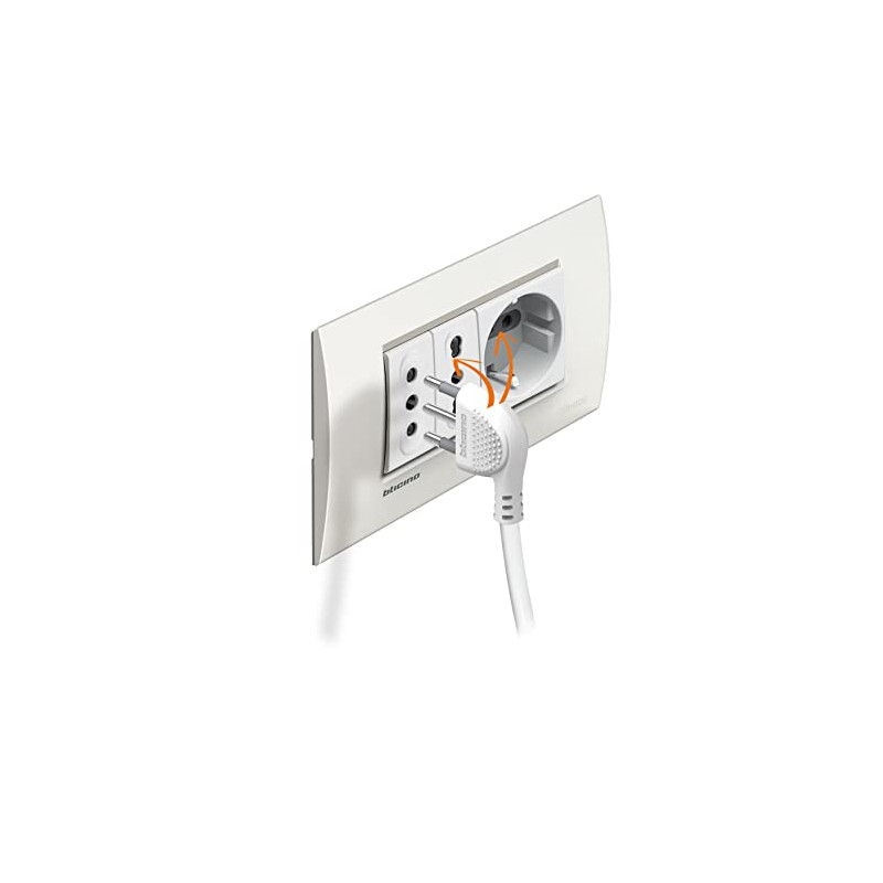 Bticino 3631USD Ultra Slim White Power Strip