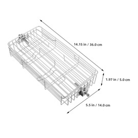 WOONEKY High Temperature Resistant Stainless Steel Rotating Cage for Fish Meat and Vegetables Adjustable for Outdoor Picnics and BBQ Gatherings