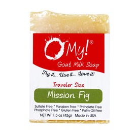 O My! Goat Milk Soap Bar 1.5oz Traveler | Made with Farm-Fresh Goat Milk | Free of Parabens & More | Handcrafted USA