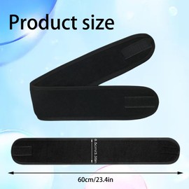 3 Pack Spa Facial Headband, Makeup Hair Band with Adjustable Magic Sticker, Microfibre Facial Skincare Hair Wrap Women Headband for Washing Face Shower Sports Yoga (Black)