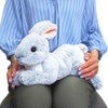 Knee Rabbit Plush Toy, Gray