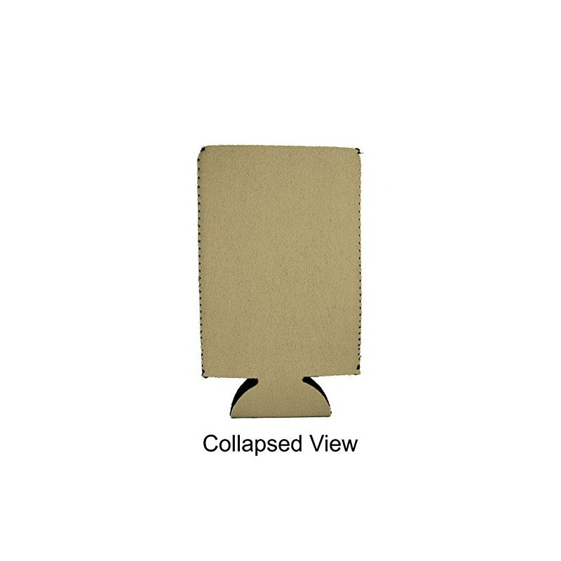 Camping Is In Tents 16 oz. Can Coolie (Khaki)