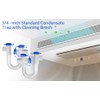 4Pack 3/4" Standard Condensate Trap with 19" Cleaning Brush PVC