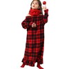 Girls Cotton Red Plaid Nightgowns Sleepwear Sleep Dress Kids Princess