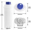 DLSC002 Replacement Coffee Water Filter Compatible with DeLonghi Espresso Coffeemaker