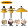 WSOOX 3 PCS Router Bit Set, Raised Panel Cabinet Door