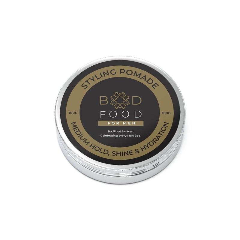 BodFood Australia Styling Pomade - Medium Hold, Enhanced Shine Pomade