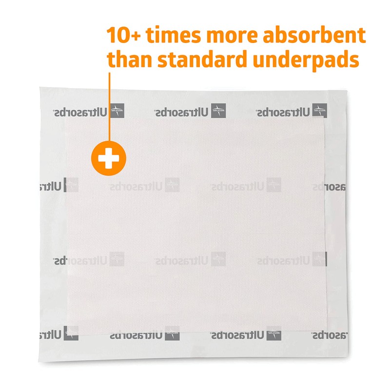 Medline Ultrasorbs Drypads, 30" x 36", 25 Count, Super Absorbent