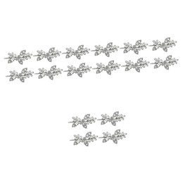 Beavorty 16 pcs Elegant Rhinestone Hair Clips Set Leaf Design Hairpins for Women Stylish Headdress Accessories for Parties Gatherings and Daily Wear for Friends