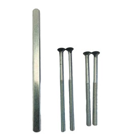 uPVC Door Handle Spindle and Screw Fixing Kit Black M5 x 75 M5 x 85 Door Screws