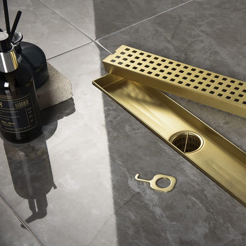 16 Inch Linear Bathroom Shower Rectangular Floor Drain New Type
