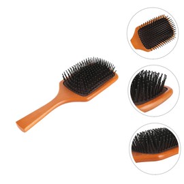 OHPHCALL Wooden Hair Styling Brush Ergonomic Handle Scalp Massage Comb for All Hair Types Comfortable Grip Promotes Circulation