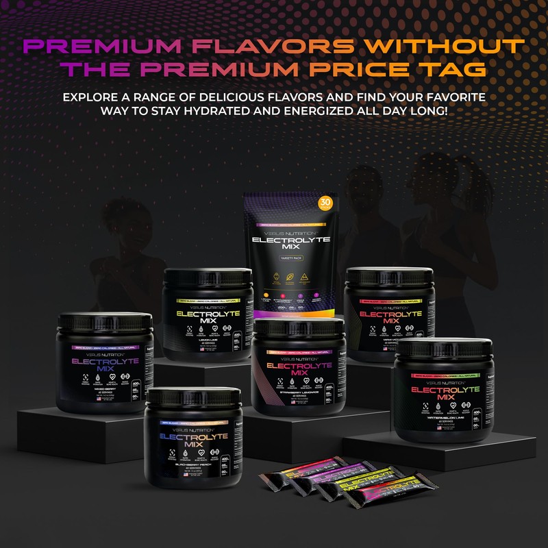 VERUS NUTRITION Electrolytes Hydration Sticks No Sugar - Zero Calorie