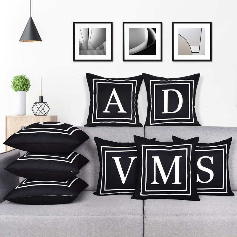 ASPMIZ Throw Pillow Covers English Alphabet A Pillow Covers, Initial