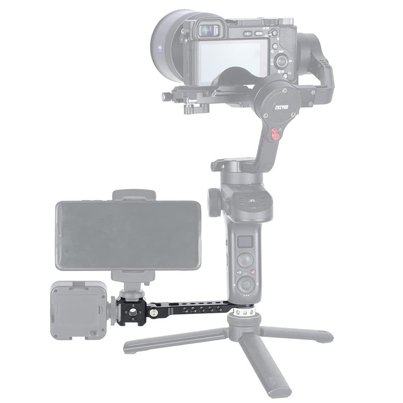 NICEYRIG Triple Cold Shoe Extension Mount with 6.35mm Screws Compatible