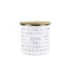 Lilac Purple Polka Dots Green Tea Storage Canister - Spotty
