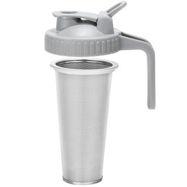 Cold Brew Coffee Filter with Pour Spout Lid for 32 OZ Wide Mouth Mason Jar, 304 Stainless Steel Strainer with Seal Ring for Iced Drinks, Sun Tea Infuser and Cold Brew Coffee Maker