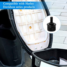 Anruyi Motorcycle Seat Attachment Screws Nuts Set 6 mm Bench Screw with C-Clips Washer Mounting Bolts Made of Aluminium Knurled Screw Seat Nut Replacement for Harley Sportster