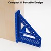 3D Multi-Angle Aluminum Alloy Woodworking Square Ruler, 22.5-90 Degree Protractor,