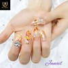 Blooming mother-of-pearl flower handmade nail tip✨ - Long stiletto /
