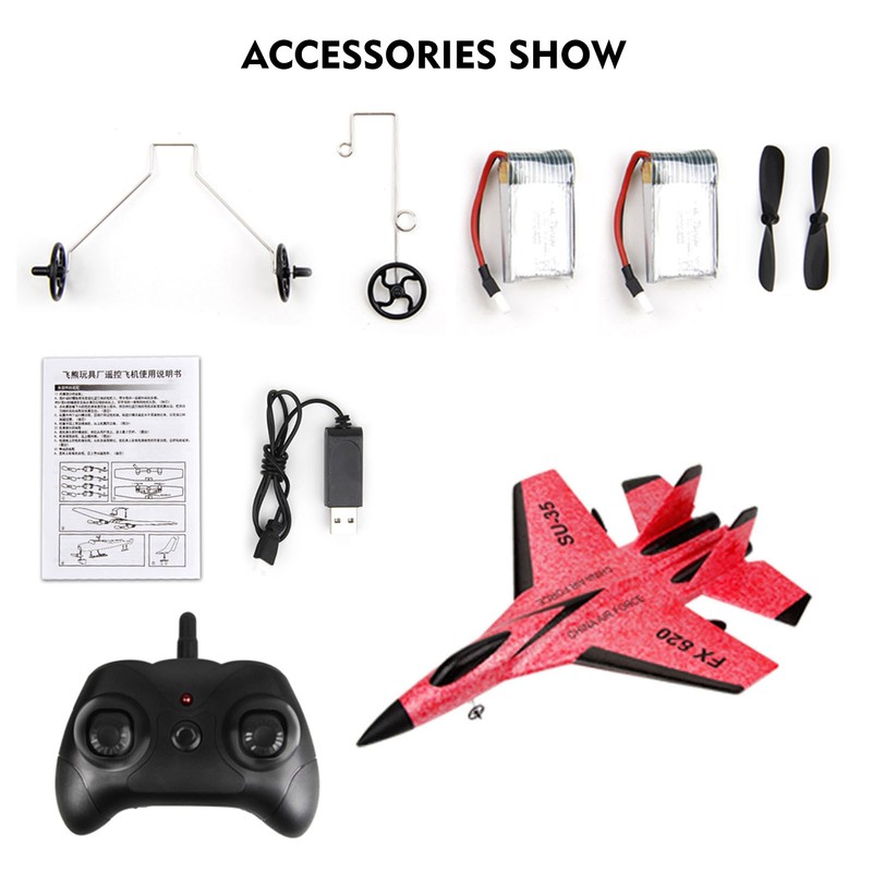 RC Airplane 2.4GHz RC Plane Gliding SU-35 Aircraft Model EPP