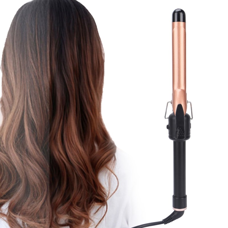 Curling Iron Wand Adjustable Temperature Ceramic Barrel Hair Curler 25mm