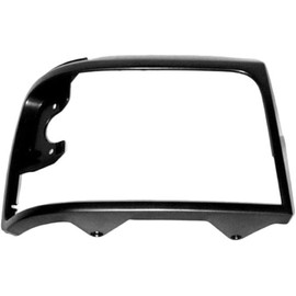 DAT AUTO PARTS Front Right Passenger Side HeadLight Cover Grille Trim Replacement For 1992-1996 Ford F150 92-96 Bronco Silver Dark Gray Textured Made of Plastic FO2513130 F2TZ13064A