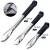 HINMAY 3 Pack Kitchen Tongs with Comfort-Grip Handle Heavy Duty