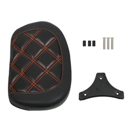 labwork Passenger Sissy Bar Backrest Pad Replacement for Road King Street Glide CVO Electra Street Road Glide Solftail Heritage Classic 1994-2023 Orange Stitching