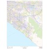 Orange County, California - 36" x 48" Laminated Wall Map
