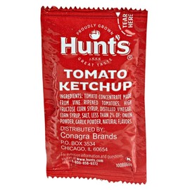 50 Single Serve Portion Packs of Ketchup (Hunts Ketchup 50 pack)