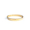 Yellow Gold Filled Hammered Stacking Ring 2mm Band Gift for