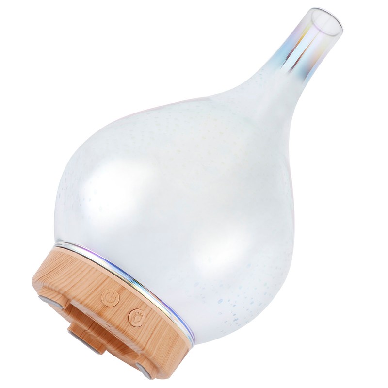 100ml Glass Essential Oil Aroma Diffuser Colorful Light Ultrasonic Humidifier