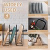 Blulu U Shaped Cookie Sheet Organizer for Cabinet Baking Sheet