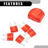 Partuto 5 Pcs Mini 10AMP APM/ATM Universal Car Fuse Blade